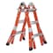 Werner Multipurpose Ladder, 11 ft, Fiberglass, 300 lb Load Capacity FMT-13 - alternate 1