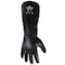 Showa 6797R Chemical Resistant Gloves, PVC, 18 in L, 18 mil, Black, 10, 1 PR 6797R - alternate 1