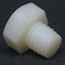 Zoro Select Not Graded, 3/8"-16 Hex Head Cap Screw, Plain Nylon, 1 in L, 10 PK 337516100 - alternate 1