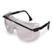 Uvex Astrospec OTG 3001, Safety Glasses, Anti-Scratch, Gray Lens, Black Frame, Frameless S2504 - alternate 1