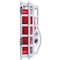 Safety Technology International Audible and Strobe Guard, Steel, Flush Mount, 9 3/8 in W x 6 1/8 in H x 2 1/2 in D, White STI-9717 - alternate 2