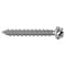 Zoro Select Masonry Screw, 1/4" Dia., Hex, 4 in L, Steel Blue Ruspert, 600 PK H4400BQ - alternate 3