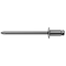 Stanley Engineered Fastening Blind Rivet, Dome Head, 1/4 in Dia., 19/32 in L, Aluminum Body, 100 PK AD86BS203 - alternate 1
