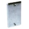 Raco Box Cover, Square Box Type, 1 Gang, Galvanized Zinc, Blank Cover Type 860 - alternate 1