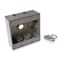 Bell Outdoor Weatherproof Electrical Box, 31 cu in, FSS Box Type, 2 Gangs, Aluminum, Square Shape 5345-0 - alternate 1