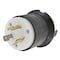 Hubbell Wiring Device-Kellems Locking Plug, L5-20P, 20 A, 125V AC, Single Phase, 2 Pole, Screw Terminals, Black, White HBL2311 - alternate 1