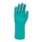 North Chemical Resistant Gloves, Nitrile, 13 in L, 17 mil, Green, 8, 1 PR LA172G/8 - alternate 1