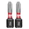 Milwaukee Tool SHOCKWAVE 1 in Phillips No. 2 Drywall Impact Reduced Diameter Power Bit, 2 PK 48-32-4444 - alternate 1