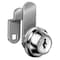 Compx National Disc Tumbler Keyed Cam Lock, Bright Nickel, 1/8 in For Door Thickness, 2 Number of Keys C8051-KD-14A - alternate 1