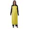 Ansell Bib Apron, Urethane, Nylon, Yellow, 48 in, Universal 56-600 - alternate 2