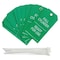 Brady Cylinder Status Tag, Lockout Tagout, Polyester, 5 3/4 in H x 3 in W, 3/8 in Dia., Green, White 17926 - alternate 1