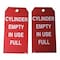 Zoro Select Cylinder Status Tag, Lockout Tagout, Cardstock, 5 3/4 in H x 3 in W, Red, Rectangle, 100 PK 5ENZ1 - alternate 1