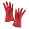Salisbury Electrical-Insulating Gloves, 500V AC, 750V DC, Rubber, 11" Length, Red, Size 8 E0011R/8 - alternate 5