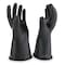 Salisbury Electrical Rubber Gloves, Class 0, Type I, 11 in, 1000V AC/1500V BC, Black, Size 8, 1 Pair E011B/8 - alternate 5