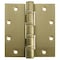 Best Door and Butt Hinge, Steel, Full Mortise Mounting, 2 1/4 in Leaf W x 5 in Leaf H, Bright Brass FBB168 5X5 HW DOOR HINGE  3  STL - alternate 1