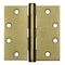 Best Door and Butt Hinge, Steel, Full Mortise Mounting, 1 1/2 in Leaf W x 3 1/2 in Leaf H, Bright Brass CB179 3 5X3 5 FM SW DOOR HINGE  3  STL - alternate 2