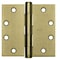 Best Door and Butt Hinge, Steel, Full Mortise Mounting, 1 1/2 in Leaf W x 3 1/2 in Leaf H, Bright Brass F179 3 5X3 5 DOOR HINGE 3  STL - alternate 2