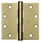 Best Door and Butt Hinge, Steel, Full Mortise Mounting, 1 3/4 in Leaf W x 4 in Leaf H, Bright Brass F179 4 5X4 DOOR HINGE 3  STL - alternate 1