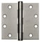 Best Door and Butt Hinge, Steel, Full Mortise Mounting, 2 in Leaf W x 4 1/2 in Leaf H, Satin Chrome F179 4 5X4 5 DOOR HINGE 26D STL - alternate 2