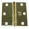 Best Door and Butt Hinge, Steel, Full Mortise Mounting, 1 1/4 in Leaf W x 3 in Leaf H, Bright Brass F179 3X3 DOOR HINGE 3  STL - alternate 1