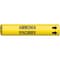 Brady Pipe Marker, Ammonia, Yel, 3/4 to 1-3/8 In 4005-A - alternate 1