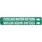 Brady Pipe Marker, Cooling Water Return, Green, 4043-B 4043-B - alternate 1