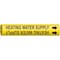 Brady Pipe Marker, Heating Water Supply, Yellow, 4073-B 4073-B - alternate 1