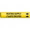 Brady Pipe Marker, Heating Supply, 3/4to1-3/8 In 4071-A - alternate 1