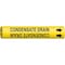 Brady Pipe Marker, Condensate Drain, Y, 4 to6 In 4036-D - alternate 1