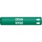 Brady Pipe Marker, Drain, Green, 4 to 6 In 4055-D - alternate 1