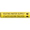 Brady Pipe Marker, Heating Water Supply, 4to6 In 4073-D - alternate 1
