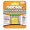Rayovac Precharged Recharg. Battery, AAA, NiMh, PK4 LD7244 - alternate 3