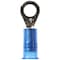 3M Ring Terminal, #10 Stud Size, 14 AWG, 1,000 V, Nylon Insulated, Blue, Crimp Termination Only MNG14-10RX - alternate 1