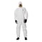 Dupont Standard Fit Hood. Elastic Wrists. Attached Socks. Storm Flap with Adhesive Closure. White. MD SL122BWHMD001200 - alternate 2