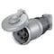 Hubbell Wiring Device-Kellems Watertight Pin & Sleeve Connector, 60 A, 600V AC/250V DC, Three Phase, 3 Pole, Style 2 Grounding HBL460CS2W - alternate 1