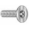 Tamper-Pruf Screws 1/4"-20 x 2-1/2 in Torx Flat Machine Screw, Zinc Plated Steel, 10 PK 400775 - alternate 2