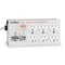 Tripp Lite Outlet Strip, Surge, Hospital Grade, 6 5-15R, 5-15P, 15 ft., Light Gray ISOBAR 6 ULTRA HG - alternate 1
