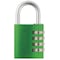 Abus Combination Padlock, Side, Black/Silver 145/40 Green - alternate 1