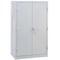 Lyon Shelving Storage Cabinet, 64 in H, 36 in W, 21 in D, Swing, Padlock Hasp, Gray, 4 Shelves, 0 Drawers DD1112 - alternate 3