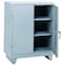 Lyon Shelving Storage Cabinet, 46 in H, 36 in W, 21 in D, Swing, Padlock Hasp, Gray, 4 Shelves, 0 Drawers DD1110 - alternate 1