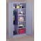 Lyon Combo Wardrobe Storage Cabinet, 82 in H, 36 in W, 24 in D, Swing, Padlock Hasp, Gray, 4 Shelves DD1121 - alternate 2