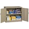 Tennsco Shelving Storage Cabinet, 42 in H, 36 in W, 18 in D, Swing, Keyed, Sand, 2 Shelves, 0 Drawers 4218DLX-SD - alternate 2
