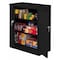 Tennsco Shelving Storage Cabinet, 42 in H, 36 in W, 18 in D, Swing, Keyed, Black, 2 Shelves, 0 Drawers 1842BK - alternate 7