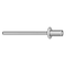 Stanley Engineered Fastening Blind Rivet, Dome Head, 3/16 in Dia., 29/64 in L, Aluminum Body, 250 PK AD64H200 - alternate 1