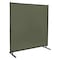 Steiner Welding Screen, Vinyl, 6 ft. W., 4 ft. H., 12 oz/sq yd, 350 Degrees F Withstand Temp., With Grommet 501HD-4X6 - alternate 1