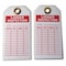 Zoro Select Tag, Ladder Inspection, Polyester, 3 in H x 5 3/4 in W, White, Rectangle, 10 PK 5KR78 - alternate 1