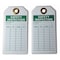 Zoro Select Tag, Safety, Polyester, 3 in H x 5 3/4 in W, White, Rectangle, 10 PK 5KR79 - alternate 1