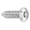 Tamper-Pruf Screws Tamper Resistant Screw, 1/2 in, Black Oxide Finish, Steel, Button Head Torx Drive, 25 PK 81302 - alternate 1
