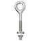 Zoro Select Routing Eye Bolt Without Shoulder, 3/8"-16, 3 in Shank, 21/32 in ID, Stainless Steel, Plain 5LAE4 - alternate 1