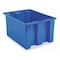 Akro-Mils Stack & Nest Storage Container, 19.4 gal, 23-1/2 in L x 19-1/2 in W x 13 in H, Blue 35230BLUE - alternate 1